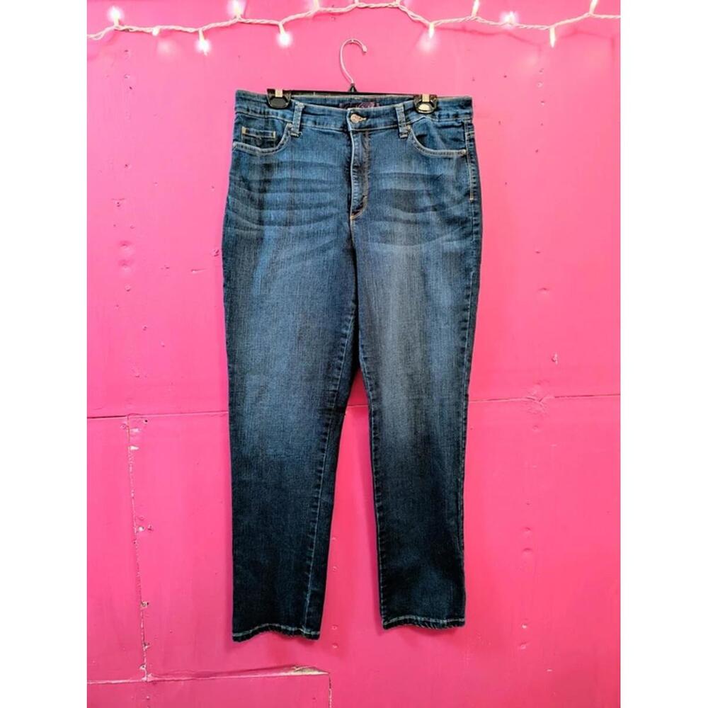 Gloria Vanderbilt Amanda 2.0 Slim Leg Blue Jeans size 16
